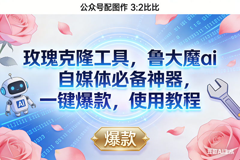 （16847期）玫瑰克隆神器，鲁大魔ai，自媒体必备，一键爆款工具，详细介绍，和使用教程-K6源码网