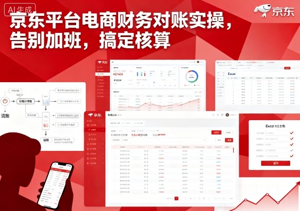 京东平台电商财务对账实操,告别加班,搞定核算-K6源码网