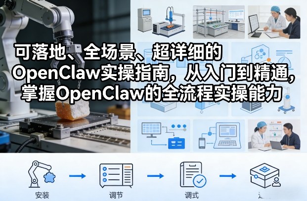 可落地、全场景、超详细的OpenClaw实操指南，从入门到精通，掌握OpenClaw的全流程实操能力-K6源码网