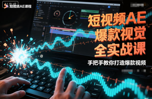 短视频AE爆款视觉全实战课，手把手教你打造爆款视频-K6源码网