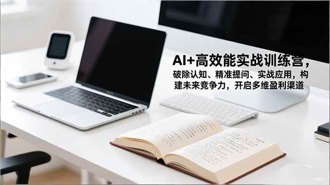 （16635期）AI+高效能实战训练营，破除认知、精准提问、实战应用，构建未来竞争力，开启多维盈利渠道-K6源码网