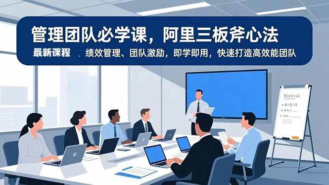 （16929期）管理团队必学课，阿里三板斧心法、绩效管理、团队激励，即学即用，快速打造高效能团队-K6源码网